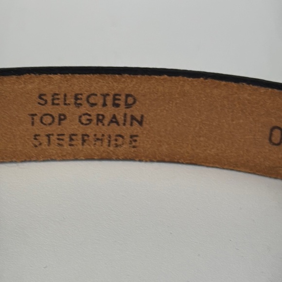 Vintage Arrow Men's Western Leather Belt with Silver Buckle - Picture 3 of 10